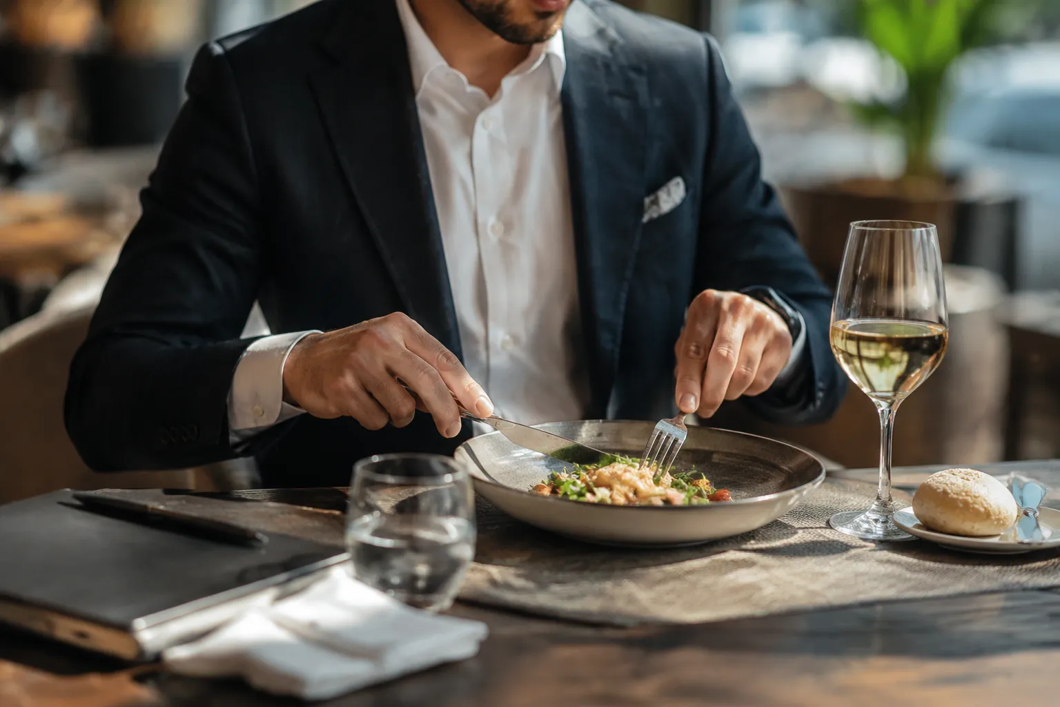 Almoço de Negócios: Elegância Discreta para um Estilo Profissional