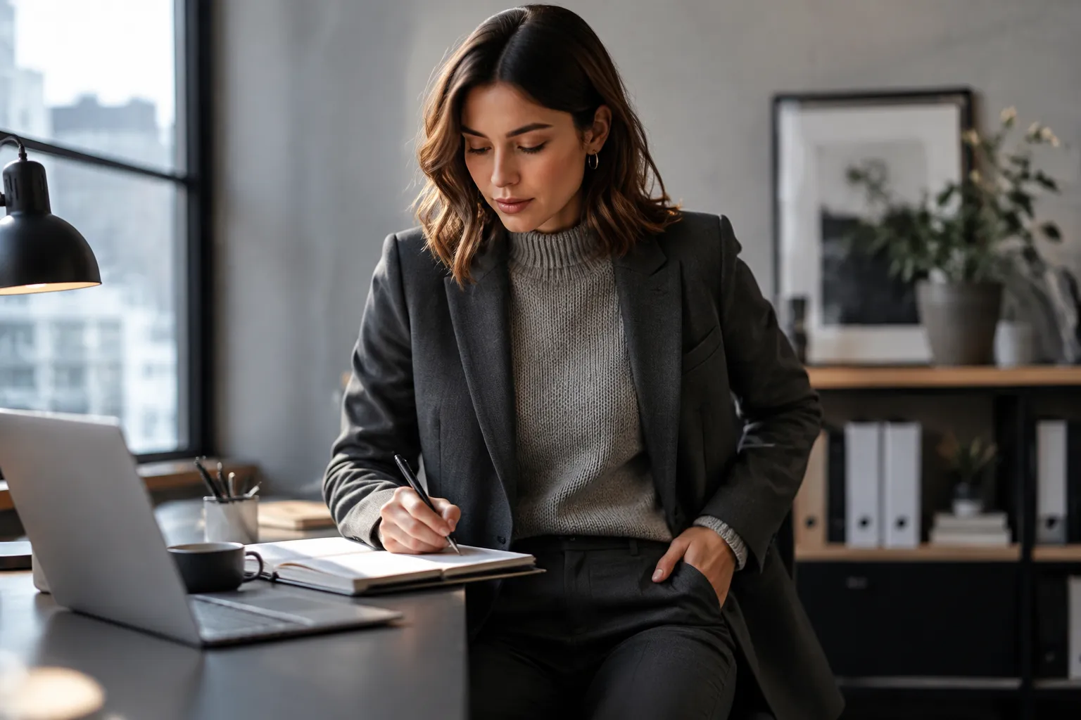 Blazer e malha: a dupla perfeita para o escritório no inverno