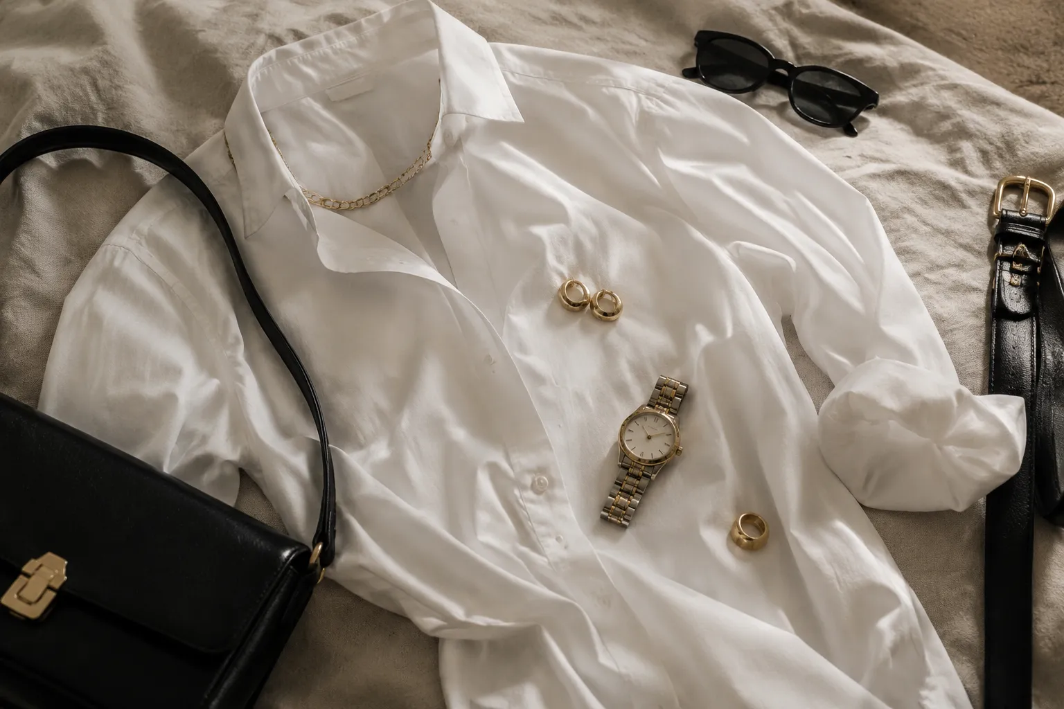 Camisa branca: 7 maneiras de elevar o básico com acessórios de luxo