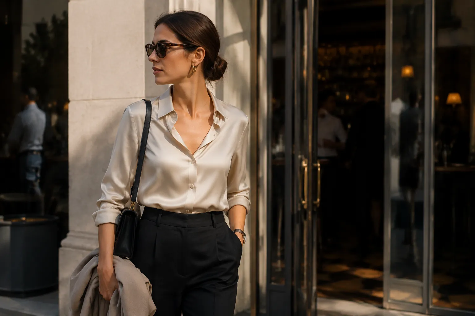 Camisa de seda: a peça-curinga para o escritório e o happy hour