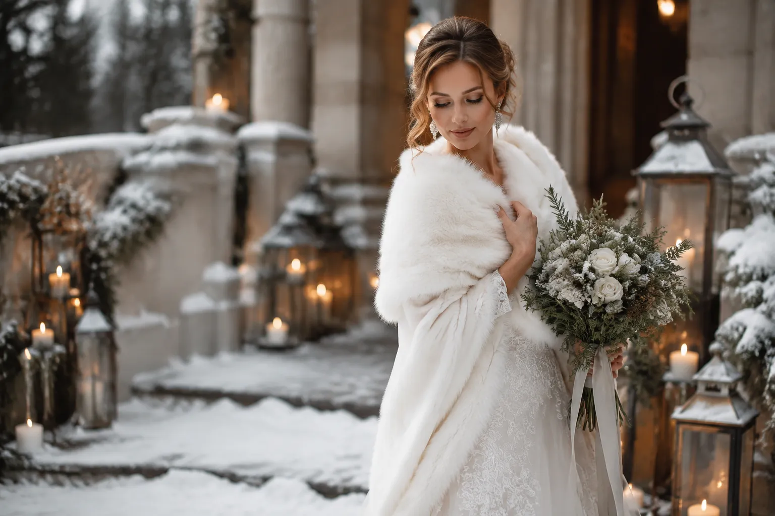 Casamentos no inverno: 8 vestidos sofisticados que abraçam o frio