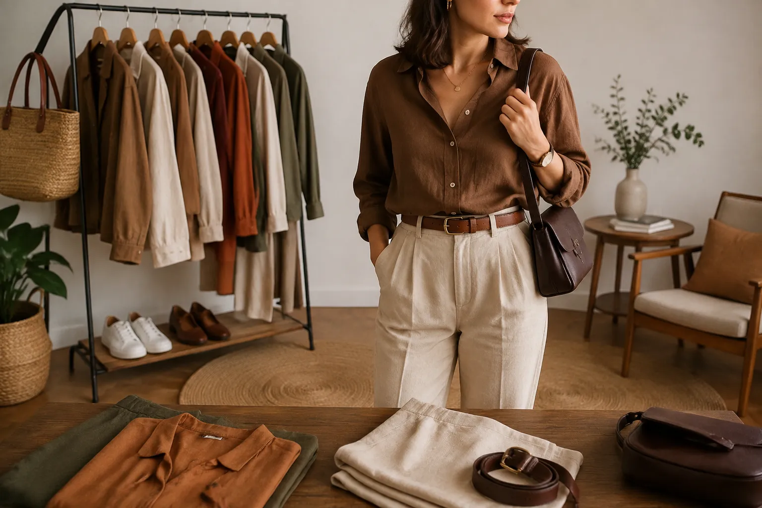 Cores terrosas no casual: combinações sofisticadas para o dia a dia