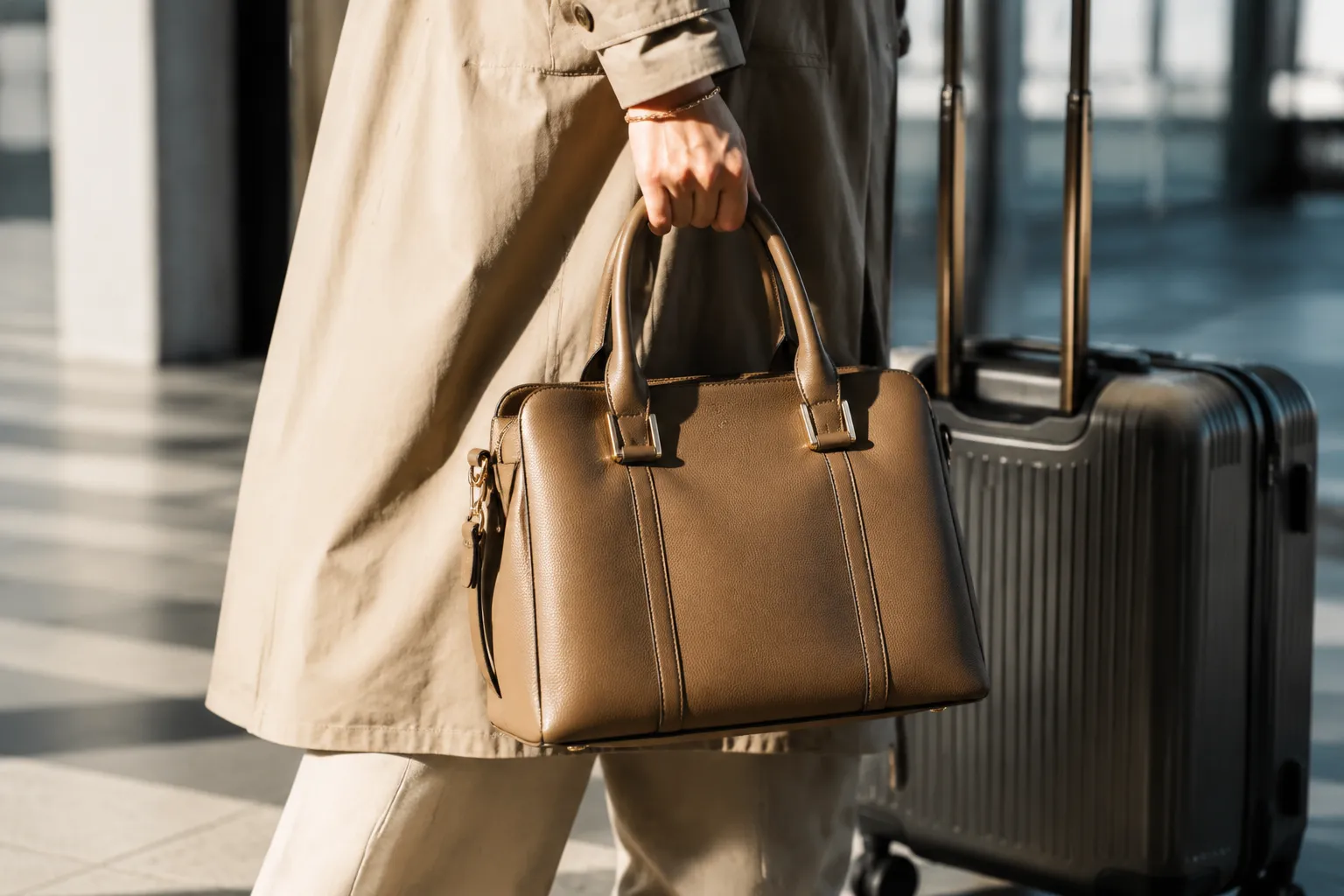 Elegância em movimento: a bolsa de mão ideal para viagens