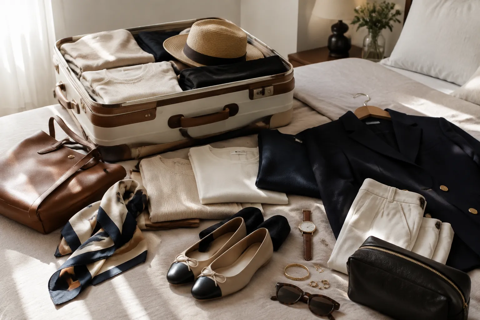 Guia de Mala: Monte um Capsule Wardrobe de Luxo para Viagens