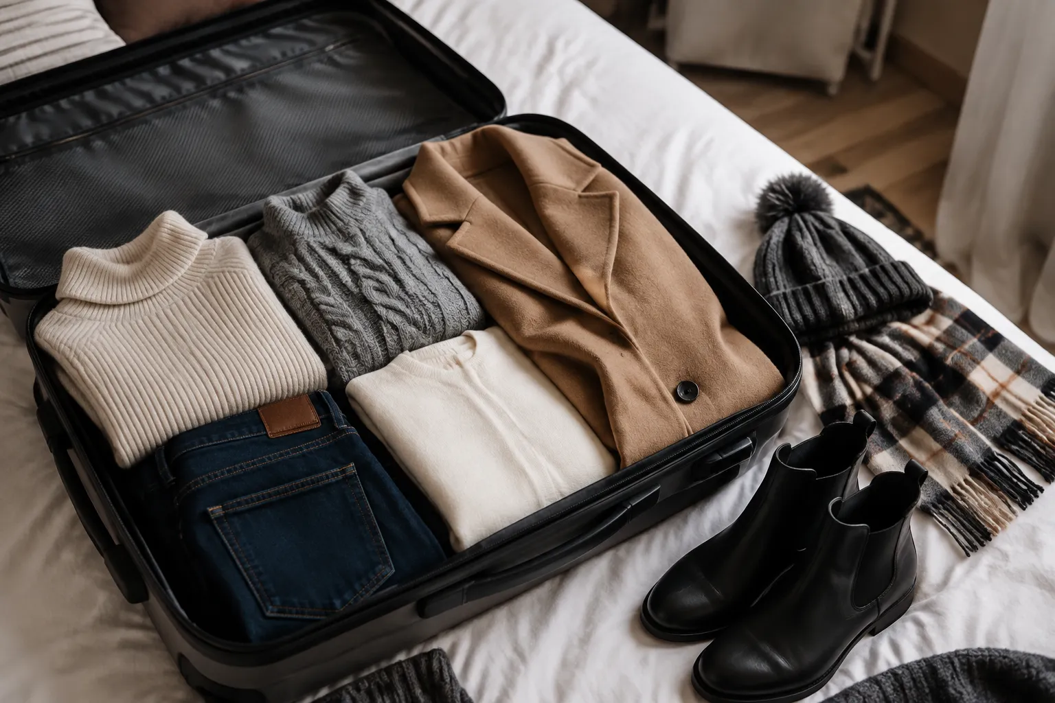 Mala de viagem no inverno: 5 peças para uma semana sem repetir look