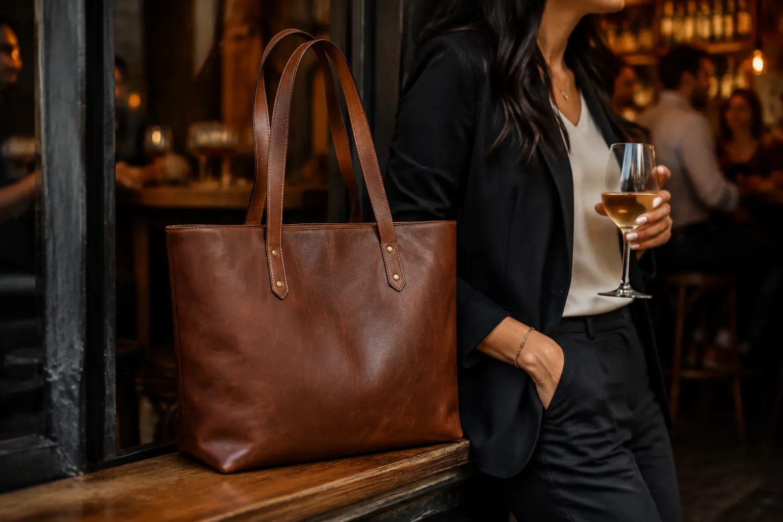 O guia definitivo para usar sua bolsa de couro do trabalho ao happy hour