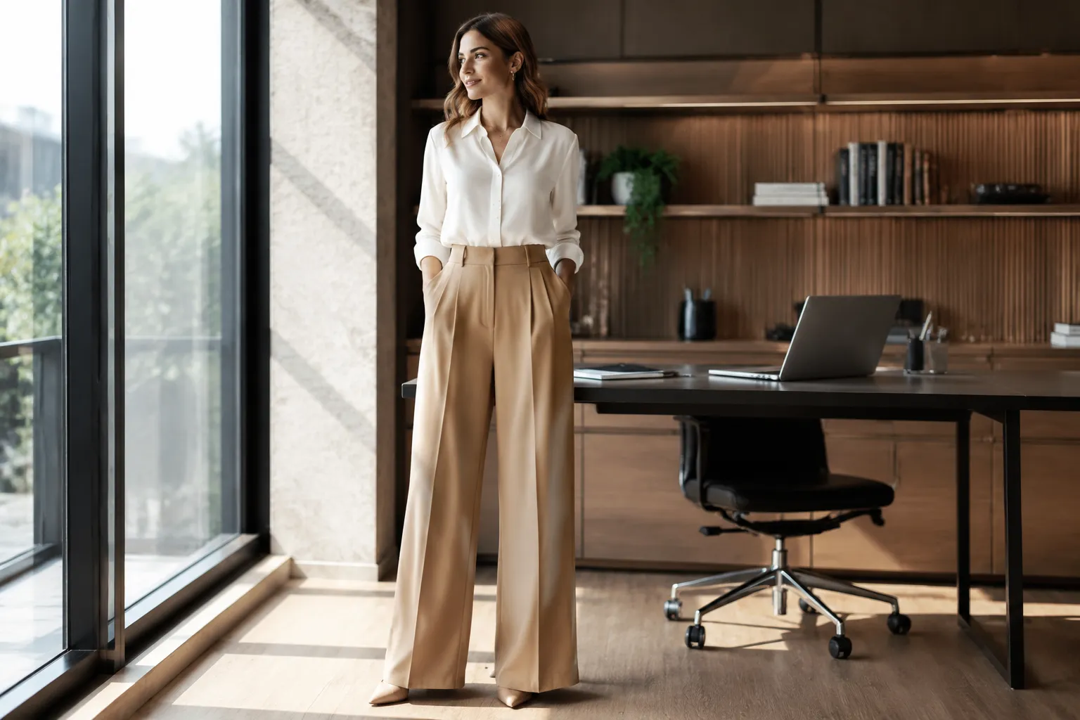 Pantalona Amplo: Conforto e Sofisticação para o Escritório