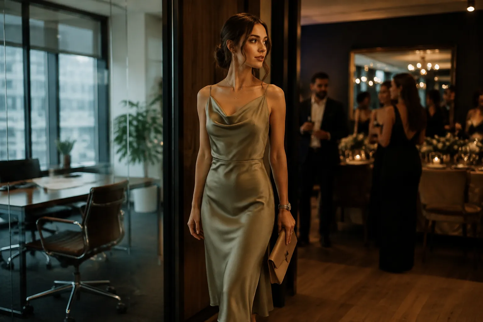 Vestido Midi de Seda: O Investimento Elegante Que Vai Do Escritório à Festa